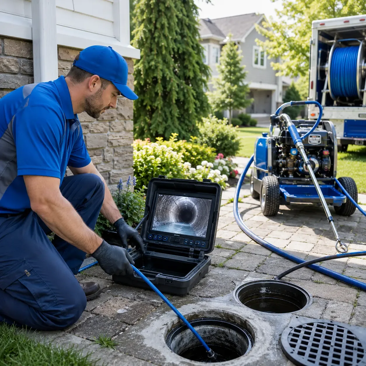 Outdoor drain cleaning professionals serving Leeds, ME